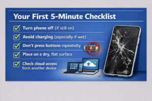 smartphone breakage recovery checklist