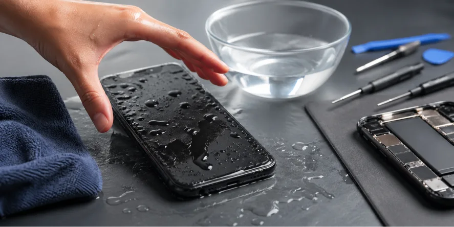 water damage phone repair in chichester by fone world chichester