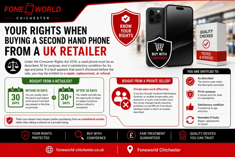 Your Rights When Buying a Second Hand Phone from a UK Retailer